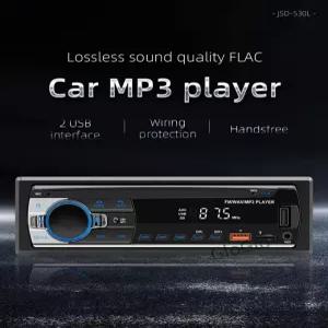 차량용 라디오 스테레오 플레이어 디지털 블루투스 MP3 JSD-530 520 60Wx4 FM 오디오 음악 USB/SD 내장 AUX