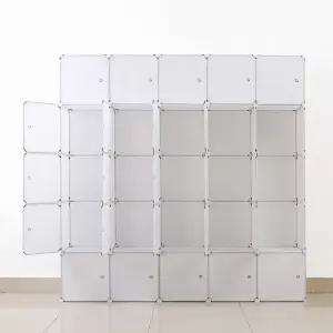 심플리 화이트 선반 옷장(175x175cm) DIY 옷수납장