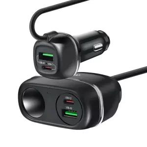 시거잭 초고속 충전기 USB C타입 듀얼 멀티 포트 뒷좌석 시가잭 차량용 충전기 102W
