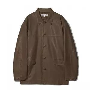 PARTIMENTO VTG 워시드 레더 카 코트 브라운 526431