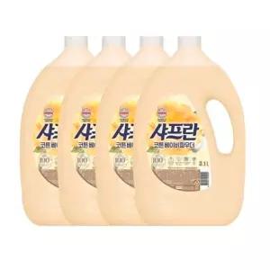 코튼 베이비파우더 섬유유연제 용기 3.1L 4개 -