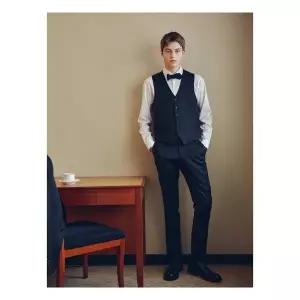 로가디스 COUTURE REDA 울 스트레치 솔리드 레귤러 핏 수트 베스트 네이비 RX6103RP1R 1338985
