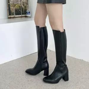오너클랜 소가죽 빅사이즈 시크 무드 여성 롱부츠 5FWY 롱부츠 소가죽 빅사이즈 여성부츠 시크스타일