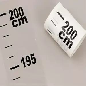 다모아담 투명 키재기 스티커 200cm 벽에붙이는키재기줄자스티커