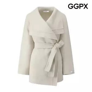 [롯데백화점]지지피엑스 캐시미어 모직 스트랩 하프 코트 (GQ1CT001F)