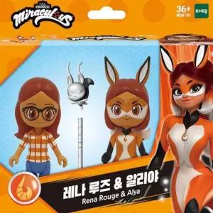 레이디버그 레나루즈 앤 알리아 피규어 인형 장난감 35251
