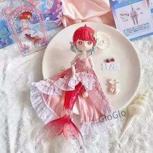 페니의 보물상자 유칼립투스 코팅 조수비밀언어 12점 Bjd 조인트 모바일 인어 인형 핸드메이드 블린