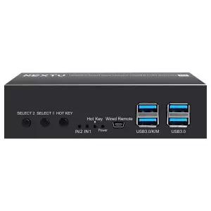 HDMI2.0 2포트 듀얼모니터 KVM스위치