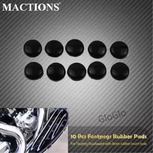 오토바이 10PCS 전면 플로어 보드 후면 Footpegs Harley Touring Road King Street Electra FLHR 86-Up 용