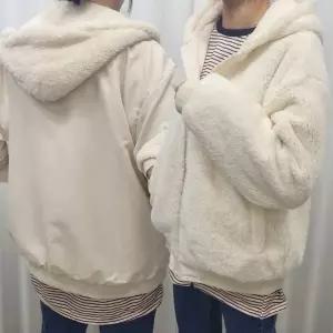 여자 캐주얼 스타일 양면 리버시블 후드 점퍼 항공 잠바 겨울 여성 등산복 봄가을 패딩