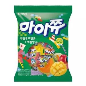 멜론+망고 마이쮸 크라운제과 284g