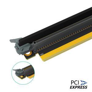 PCIE X16-X16 라이저 카드 어댑터 Express 3.0 16X 90도 역방향 수-암 변환기 확장 1U 컴퓨터 용