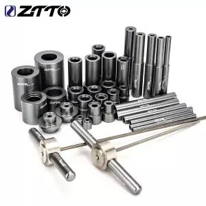 ZTTO 자전거 CNC 알루미늄 설치 도구 베어링 추출기 휠 허브 프레스 세트 프레임 회전 키트