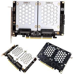 LED 표시등 U.2 듀얼 디스크 어댑터 카드 2.5인치  하드 드라이브-PCIE4.0 U2-PCI E