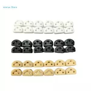 Pipi 12Pcs 플라스틱 기타 문자열 넥브리지 비즈 3 홀 브리지 클래식 용 패스너