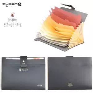 모닝글로리 클레버 12분류 간편 도큐멘트화일 (그레이)문서화 사무용화 서류정리 정리화 다용도파 보관 케