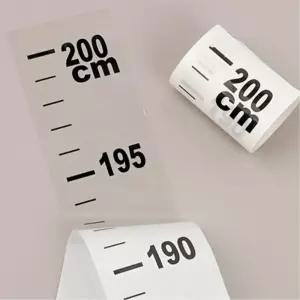 닌제이샵 투명 키재기 스티커 200CM 가정용키재기 접착줄자