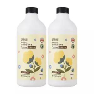[아이앤어스&프랑스MANE 공식 라이센스] 신생아 및 온가족용 섬유유연제 베이비웜코튼, 1L, 2개