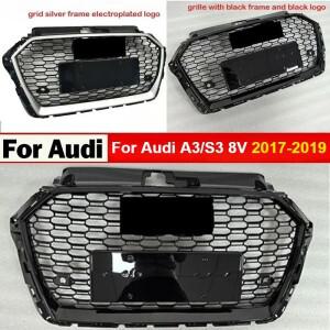 아우디 A3/S3 8V 2017 자동차 앞 범퍼 그릴 허니콤 레이싱 부품 후드 메쉬 그리드 바디 키트