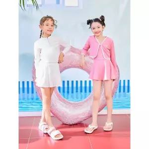 [하프클럽/네파키즈]NEPA KIDS 네파키즈 여아 스윔클럽 래시가드 크롭탑 KL43001