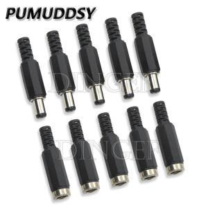 5Pair = 10pcs  DC 커넥터 2.5/2.1x5.5mm 전원 잭 5.5x2.1/5.5x2.5mm Male  Female