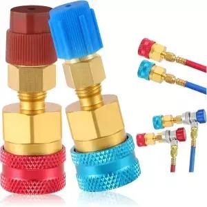 Wayona R1234yf to R134a 어댑터 고압 및 저압 측 퀵 커플러 변환 커넥터