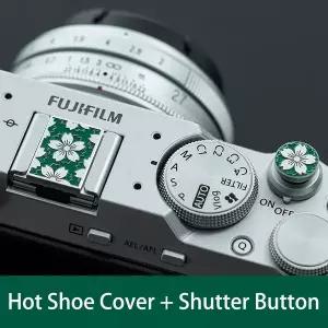 Canon Nikon Sony Leica Pentax Panasonic 카메라 액세서리 용 금속 사쿠라 핫슈 커버 셔터 릴리즈 버튼 보