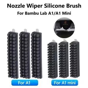 Bambu A1 와이퍼 실리콘 브러시 용 노즐 청소 도구 핫베드 장착 스크러버 3D 프린터 액세서리