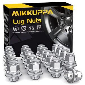 MIKKUPPA M12X1.5 MAG LUG NUTS 토요타 OEM 공장 휠 교체용 | 21MM 육각 와셔가 포함된 크롬 너트 20개 AVALON CAMRY COROLLA HIGHLANDER RAV4 SIENNA MATRIX PRIUS VENZA