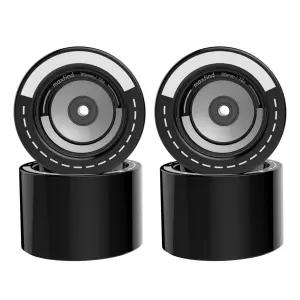 90mm 78A 롱보드 휠 소프트 PU 스케이트보드 바퀴 4개 세트