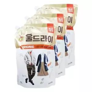 엘지 테크 울세제 울드라이 중성세제 1.3L 3