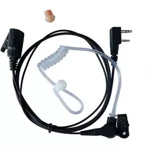 Kenwood 무전기용 bestkong 이어피스 TK-2207 NX240 은밀한 음향 튜브 바디가드 FBI 마이크 포함 헤드셋