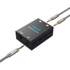 오디오 스위치 3.5mm 양방향 스테레오 스위처 2 in 1/1 Out 휴대폰 스피커용 셀렉터 헤드폰 블랙