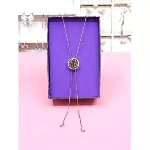 로뎀 세이브존05 Eleganc 스왈 블랙스톤 슬라이딩 롱 목걸이4 RDA23070261