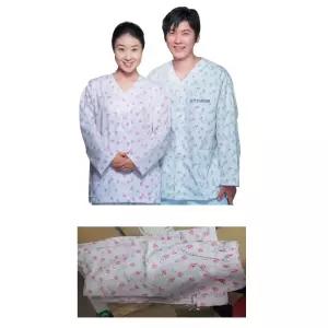 요양병원 꽃무늬 활동편한 환자복 상하의 검진센터 환자의류 병원옷 환자복잠옷 환자가운 환의 입원실