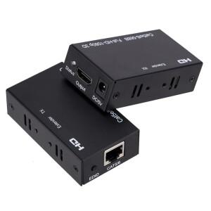 60M HDMI 호환 확장기 RJ45 포트 네트워크 HD 1080P (CAT5e CAT6 LAN 포함) PS4 TV 박스 PC 노트북용