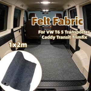 RV 라이닝 카펫 스카이 펠트 패브릭 리노베이트 업홀스터리 매트 난연제 VW T6 5 트랜스포터 캐디 트랜짓