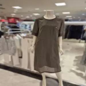 올리비아로렌 배색형H라인원피스 카키 VOCOA5M5251H