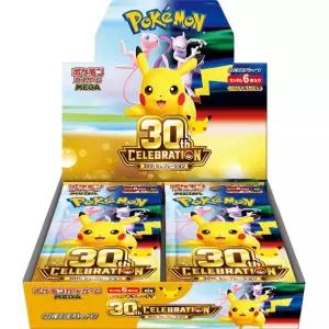포켓몬 카드 게임 MEGA 확장팩 30주년 30th 셀러브레이션 부스터 박스 TCG 일본판 슈링크 제거 버전