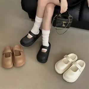 경량 발볼 넓은 아쿠아 EVA 뮬 슬리퍼 여자