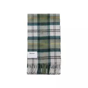 BARBOUR USC0002 TN51 타탄 체크 프린지 머플러