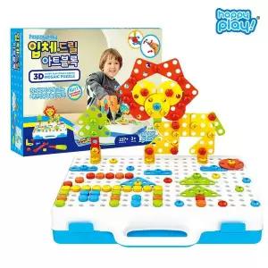 갤러리아 해피플레이 어린이 교구 장난감 3D 공구놀이 블럭세트 237pcs