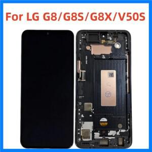 V50S ThinQ LCD LG G8X G8S G8용 LCD 디스플레이 화면 프레임 포함 LG G8 LCD 교체 부품