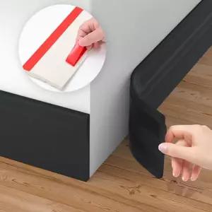 벽지 몰딩 접착식 인테리어 마감재 셀프 걸레받이 벽보호 테두리 실리콘 보호대 시트지 보수