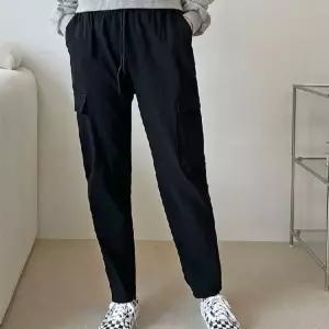 블랙 L SW 여성 여성카고바지 팬츠 일자바지 여성편한바지 여성일자바지