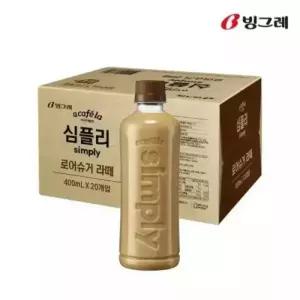 아카페라 심플리 라떼 로우슈거 400ml20개입