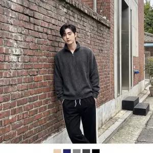 [유니크셀]남성 골지 반집업 맨투맨 겨울 데일리 코디 GFA-1010836 (52978849)
