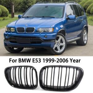 E53 X5 전면 신장 그릴 범퍼 블랙 BMW 1999-2003 2004-2006 자동차 액세서리 교체 부품