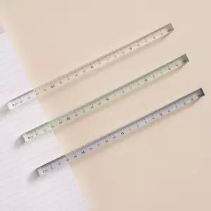 롭다 아크릴스틱자 20cm Pure Transparent 모나미