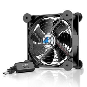 간편한 클라우드 USB 컴퓨터 팬, 120mm 3단 속도 컨트롤러 소형 PC 냉각 캐비닛 케이스 리시버 서버 DVR 온실 TV 라우터 Xbox PlayStation